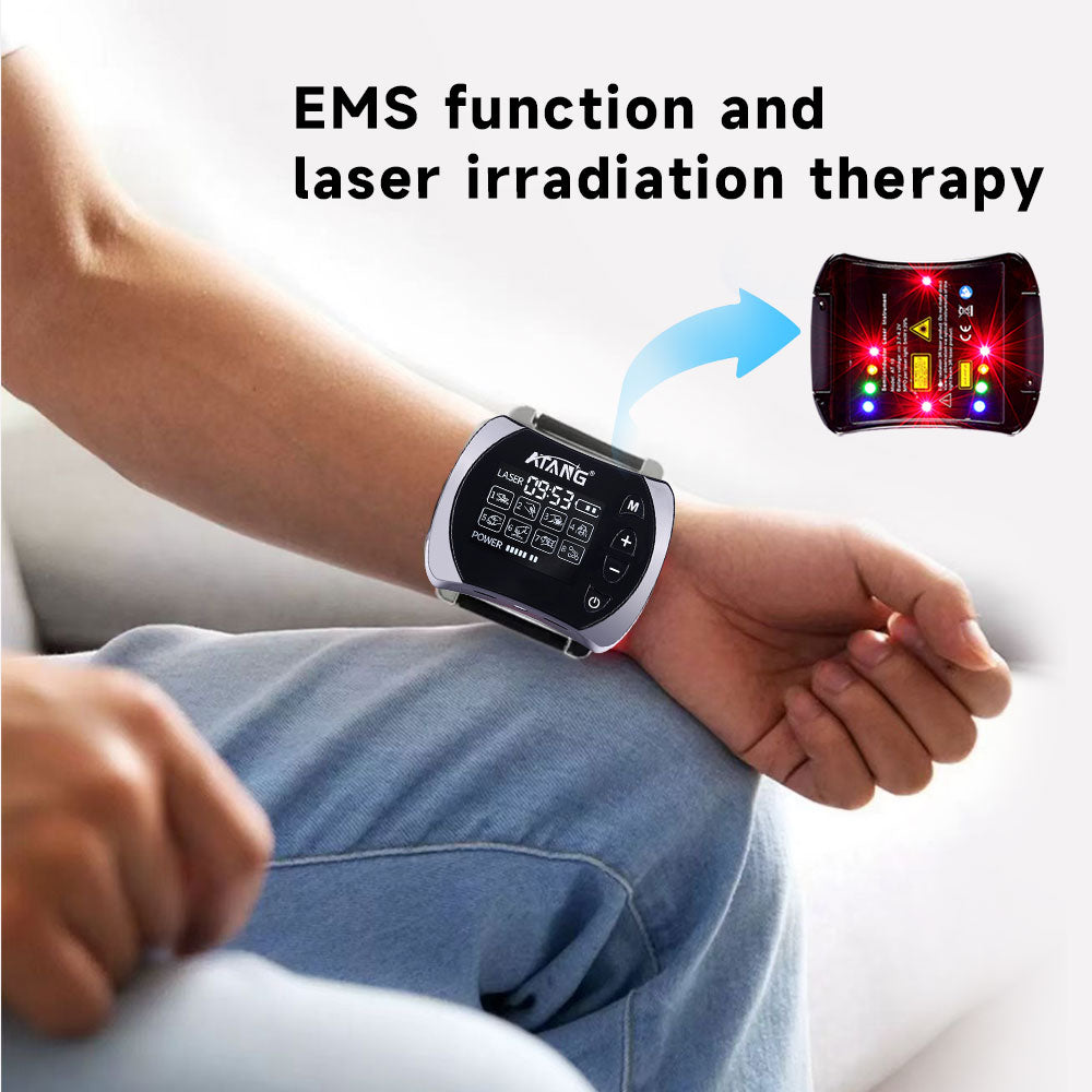 Elderly LLLT 650nm Laser Watch BP & Sugar Daily Health Aux