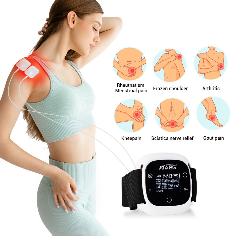 Laser + TENS Therapy Device For Knee Osteoarthritis Treatment & Muscle Pain/Inflammation Relief