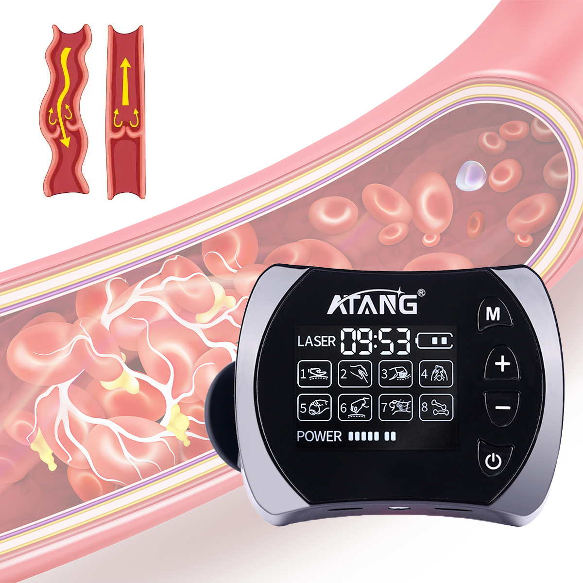 LLLT Therapy Device Natural BP Support & Auxiliary Care for Type 2 Diabetes + Stroke Rehab