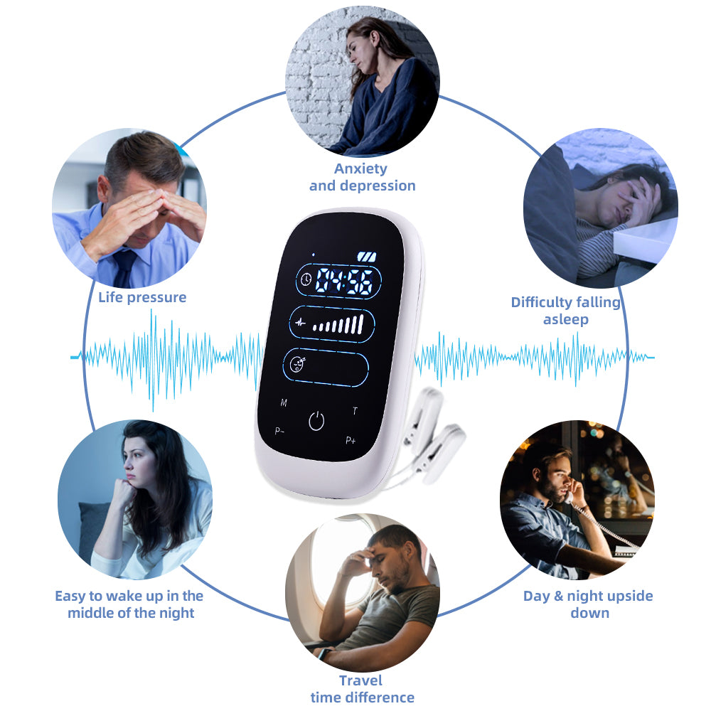 CES Sleep Aid Therapy Device Low Frequency Stimulator for Depression Symptoms & Stress Relief